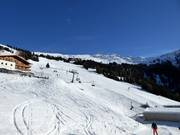 Blick über das Skigebiet Hochzeiger