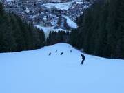 Schwarze Talabfahrt vom Ahorn