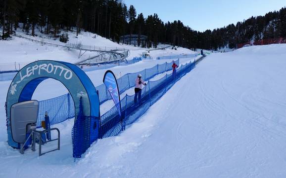 Skigebiete für Anfänger im Valdidentro – Anfänger Cima Piazzi/San Colombano – Isolaccia/Oga