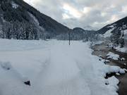 Loipe an der Schwarzach bei St. Jakob