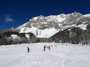 Leichte Piste am Bergkristalllift