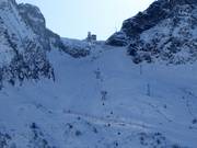 Schwarze Piste Paradiso vom Presena Gletscher