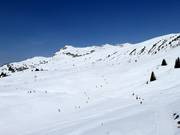 Blick über das Skigebiet Madrisa
