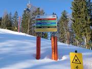 Ausschilderung an der Bergstation des Großen Götschenlifts