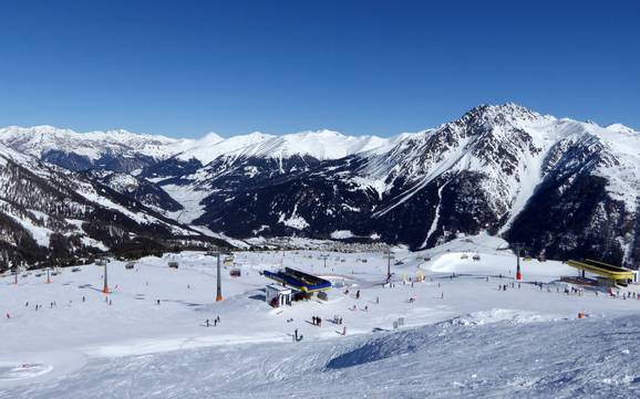 Skifahren in der Zwei Länder Skiarena in Nord- und Südtirol