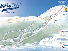 Pistenplan Blåsjön – Mesklumpen