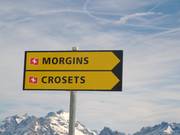 Hinweisschilder in die einzelnen Orte