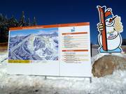 Informationstafel am Junior Ski Zirkus