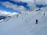 Blick entlang der CPR Ridge