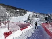 Südabfahrt mit Skibrücke (seit 2018)
