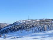 Blick zu den Pisten an der Osthangbanan