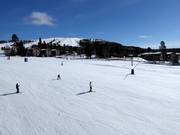 Blick von den unteren Pisten zum Idre Fjäll