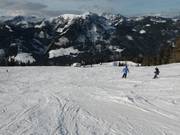 Breite Abfahrt am Fürstwandlift
