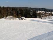 Die leichte Piste im unteren Teil