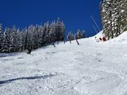 Schwere Piste an der Dorfbahn Gerlos