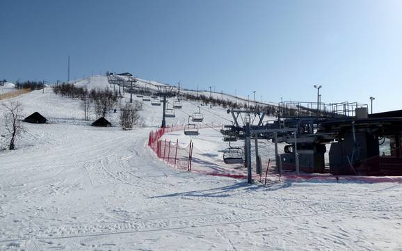 Skifahren bei Kiruna