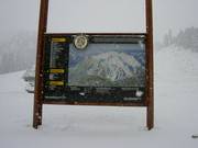 Pistenplan im Skigebiet