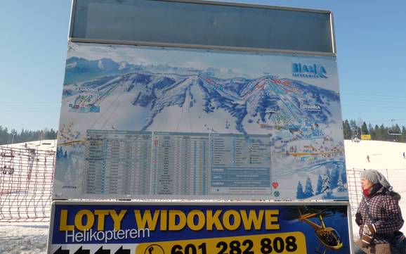 Ostbeskiden: Orientierung in Skigebieten – Orientierung Białka Tatrzańska – Kotelnica/Kaniówka/Bania