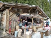 Après-Ski am Rosengarten an der Talabfahrt nach Welschnofen