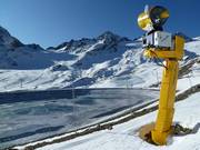 Schneekanone am Speichersee