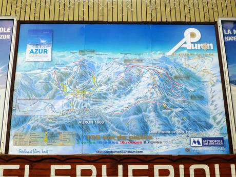 Nizza: Orientierung in Skigebieten – Orientierung Auron (Saint-Etienne-de-Tinée)