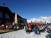 Après-Ski am Giggijoch vor der Talfahrt