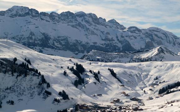 Thonon-les-Bains: Größe der Skigebiete – Größe Les Portes du Soleil – Morzine/Avoriaz/Les Gets/Châtel/Morgins/Champéry