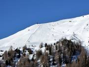 Blick auf die Piste Nr. 11 an der Langeggbahn