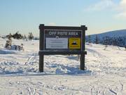 Zugang zum Freeridegelände in Tandådalen