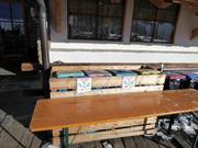 Mülltrennung im Skigebiet Pejo