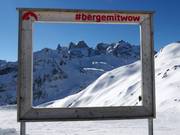 Herrliches Panorama am Golmer Joch mit Blick auf Drei Türme und Drusenfluh