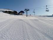 Frisch präparierte Piste in Hovden