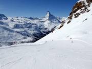 Piste Fluhalp mit Matterhorn