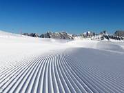 Perfekte Pistenpräparierung am Flumserberg