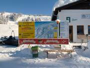 Informationstafel an der Bergstation