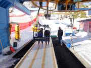 Das Personal ist immer präsent am Einstieg