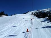 Blick auf die Pisten im oberen Teil