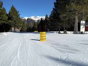 Eigene Anfängerpisten an der Vierersesselbahn Robellóns