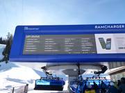 Digitale Informationen am Einstieg an der Sesselbahn