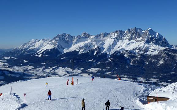 Größter Höhenunterschied in der Ferienregion St. Johann in Tirol – Skigebiet St. Johann in Tirol/Oberndorf – Harschbichl