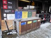 Mülltrennung im Skigebiet Cardrona