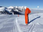 Beschneiung im Skigebiet Alpe Lusia