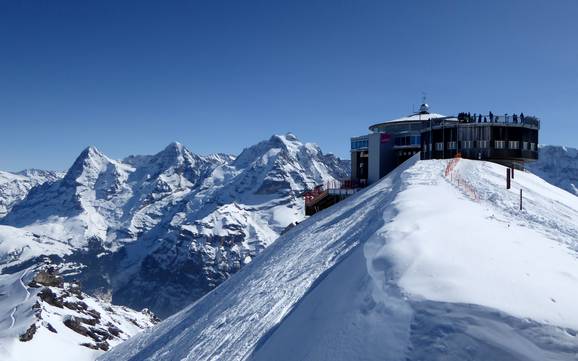 Größter Höhenunterschied im Espace Mittelland – Skigebiet Schilthorn – Mürren/Lauterbrunnen