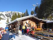 Kaminstube an der Talstation Thanellerbahn in Berwang