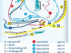 Pistenplan Kessellifte – Inzell