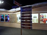 Wegweiser an der Skihalle