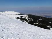 Tiefschneehänge oberhalb von Aleko