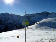 Absperrung der Wildschutzzonen