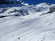 Präparierte Piste in Zürs