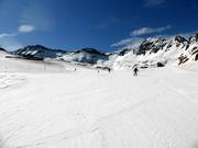 Sehr gute Pistenpräparierung in Arcalís